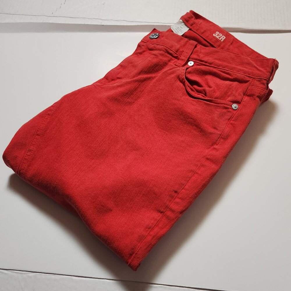 J.Crew Matchstick Slim Jeans Coral Orange 32x33 Stretch Men’s Summer Pants